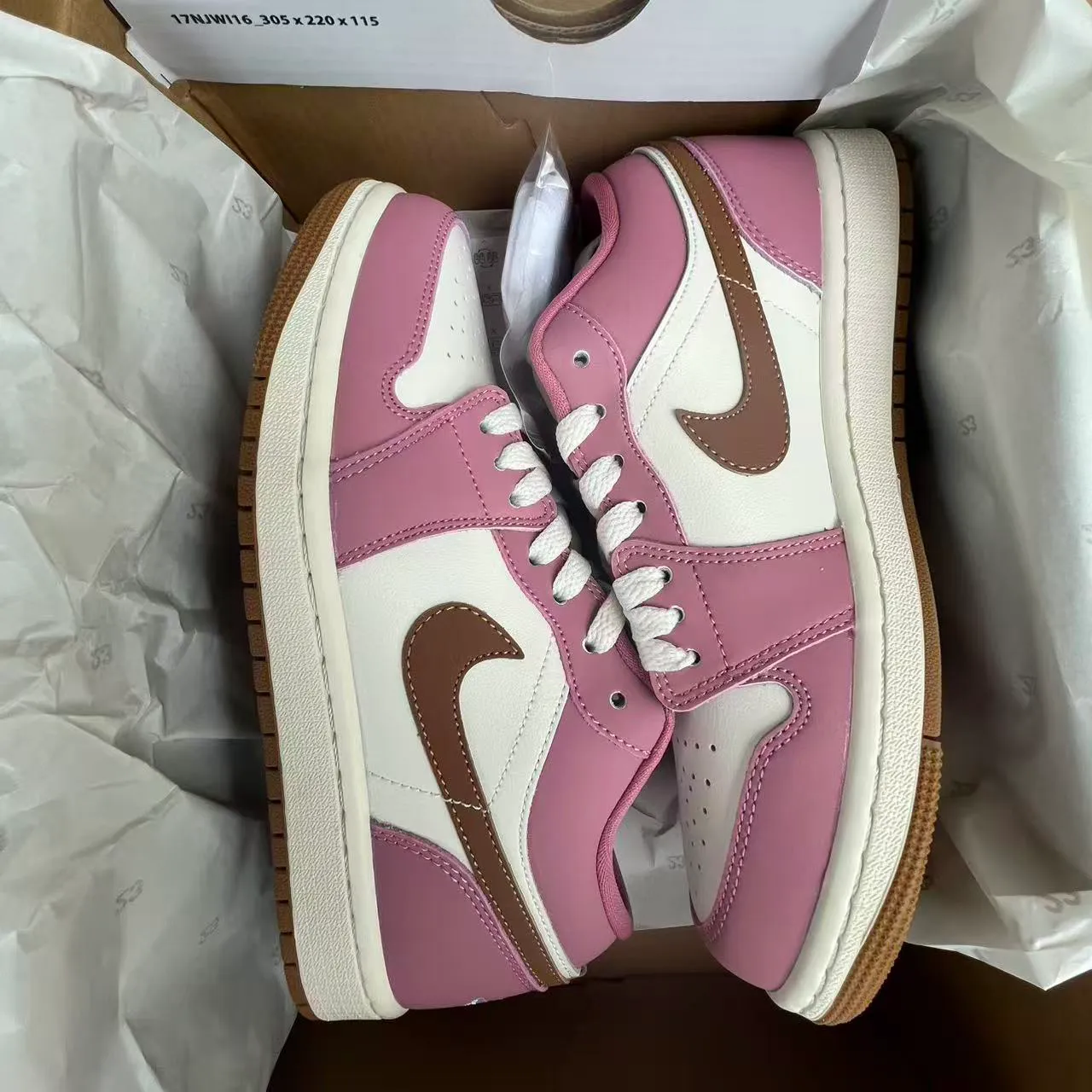 AJ 1 Low Desert Berry Shoes Sneakers - nk0002800 - Image 3