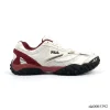 FL Echappe 2 White and Wine-Red Shoes Sneakers - nk0005392