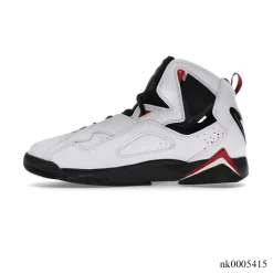 Alternative view of JD True Flight White Varsity Red Shoes Sneakers - nk0005415