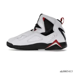Alternative view of JD True Flight White Varsity Red Shoes Sneakers - nk0005415