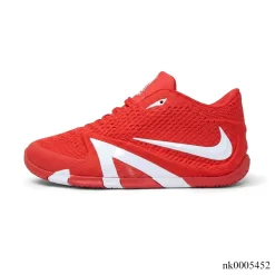 Alternative view of NK Ja 4 "White Swoosh Red" Shoes Sneakers - nk0005451