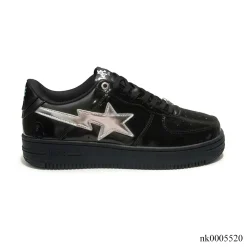 A Bathing Ape Bape Sta #2 Black White Shoes Sneakers - nk0005520