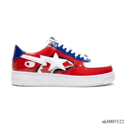 A Bathing Ape Bape Sta Low Patent Black Shoes Sneakers - nk0005522